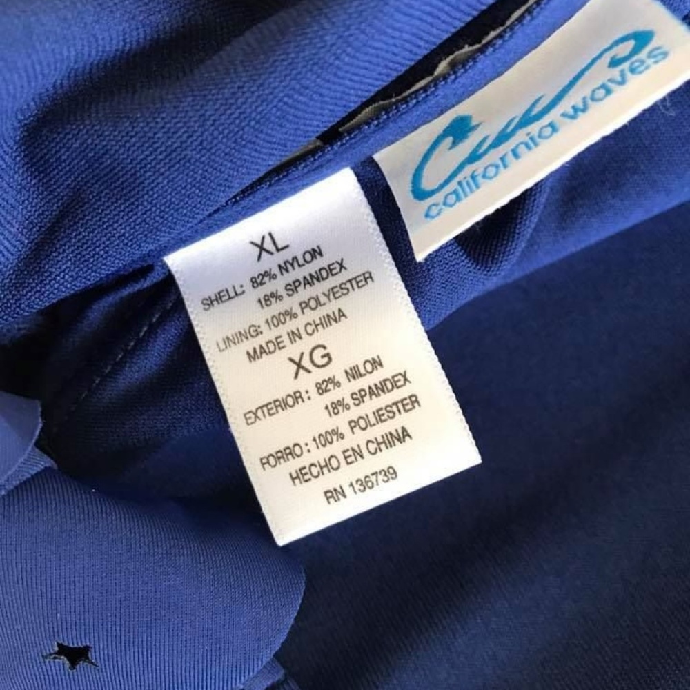 NWT California Waves star bikini crop top XL - Picture 5 of 5